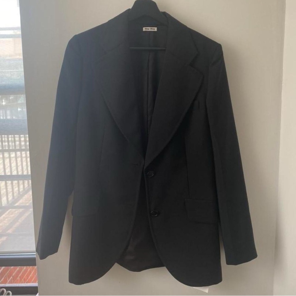 Miu Miu Quiet Luxury Black Blazer
